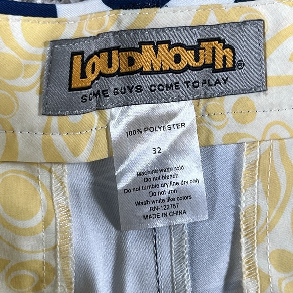 Dallas Cowboys Loudmouth Shorts Mens 32 Football NFL Preppy Team‎ Logo AOP NWT - Picture 3 of 15